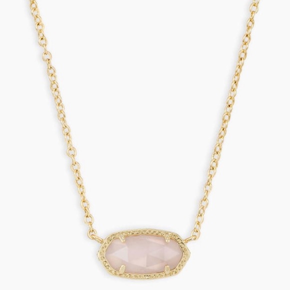 Kendra Scott Jewelry - Kendra Scott Elisa Pendant Necklace In Rose Quartz